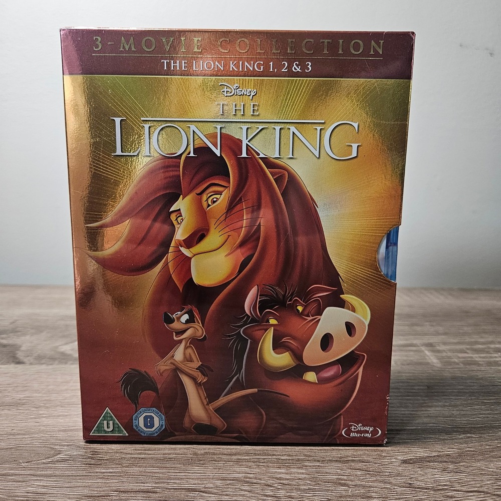 Disney The Lion King 3-Movie Collection Blu-ray Region Free Trilogy Box Set